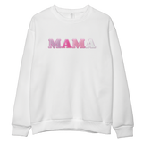 Whimsy Pink Mama Embroidered Sweatshirt