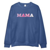 Whimsy Pink Mama Embroidered Sweatshirt