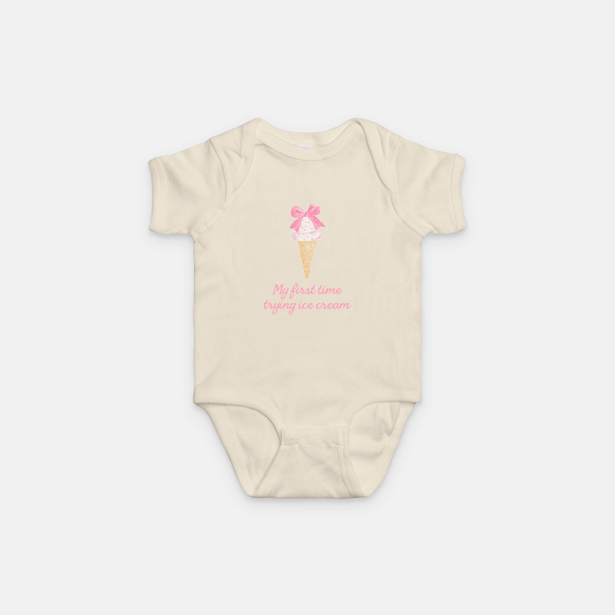 Sugar Bow First Ice Cream Onesie