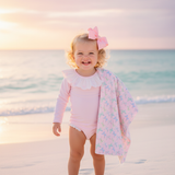 Floral Bow Beach Towel