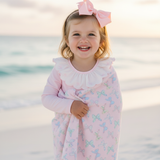 Floral Bow Beach Towel