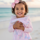 Floral Bow Beach Towel