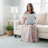 Blushing Ginger Jar Throw Pillow