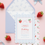 The Berry Sweet Scallop Invitation Suite