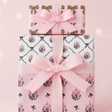 Blush Leopard Ornaments Gift Wrap Set