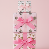 Blush Leopard Ornaments Gift Wrap Set