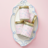 Bow-Kissed Blossom Candle