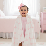 Sweet Coquette Bows Throw Blanket