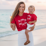 Blush Freedom Bows Duo