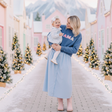 Whimsy Pink Mama Embroidered Sweatshirt
