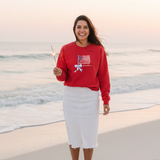 Pastel Freedom Bow Crewneck