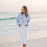 Pastel Blessings Sweatshirt "God Is Good All the Time"