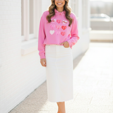 Valentine 'Be Mine' Heart Grid Hoodie