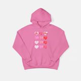 Valentine 'Be Mine' Heart Grid Hoodie