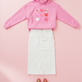 Valentine 'Be Mine' Heart Grid Hoodie