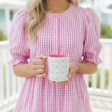 Blossom Coquette Mug with Pink Inside