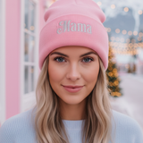 Petal Pink Mama Cuffed Beanie