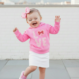 LOVE Mommy & Me Pink Floral Heart Hoodie — Romantic Valentine’s Day Pullover