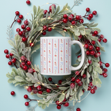 Hollyberry Blue Bow Mug