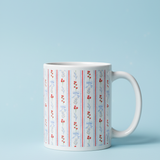 Hollyberry Blue Bow Mug