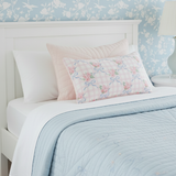 Pink Gingham Rose Pillow