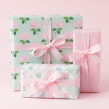 Blush Garden Gift Wrap Set