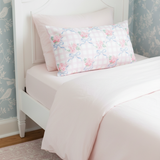 Pink Gingham Rose Pillow